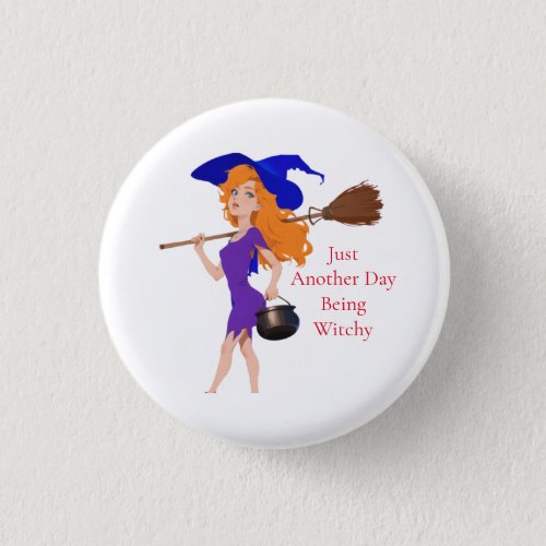 Witchy Redhead Thunder_Cove  Button