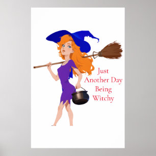Witchy Redhead Thunder_Cove Poster