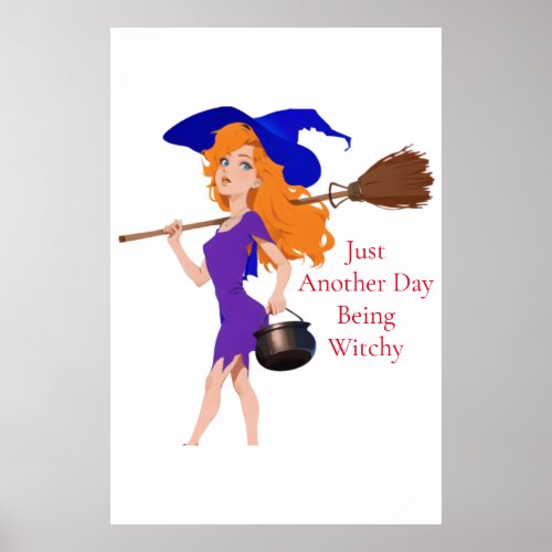 Witchy Redhead Thunder_Cove  Poster