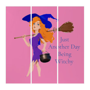 Witchy Redhead Thunder_Cove  Triptych