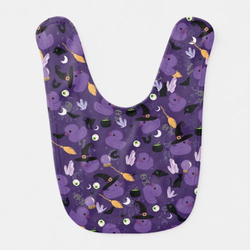 Witchy Rubber Ducks Baby Bib