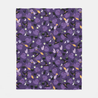 Witchy Rubber Ducks Fleece Blanket
