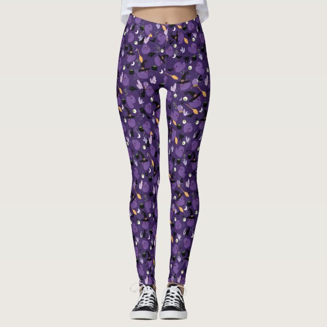 Witchy Rubber Ducks Leggings (Front)