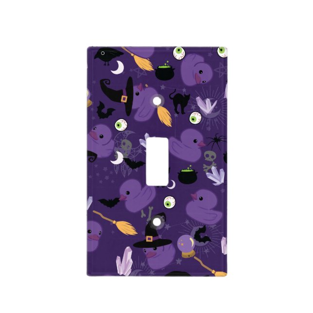 Witchy Rubber Ducks Light Switch Cover (Front)
