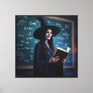 Witchy Science Teacher – Magical Classroom Canvas Print