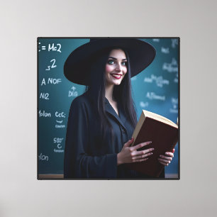Witchy Science Teacher – Magical Classroom Canvas Print