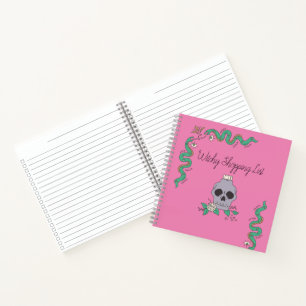 Witchy Shopping List Notebook