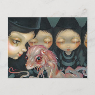 "Witchy Sisters: The Pet" Postcard