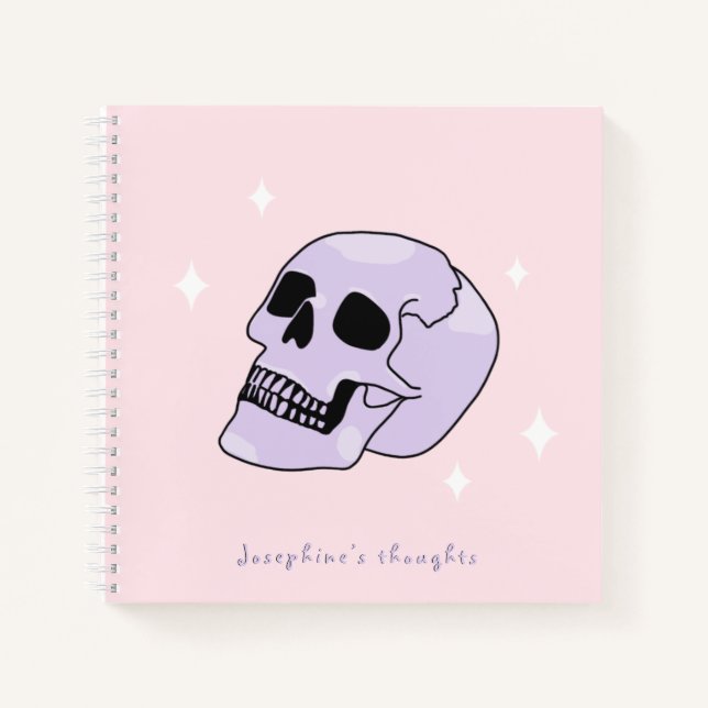 Witchy Skull Personalized Notebook (Front)