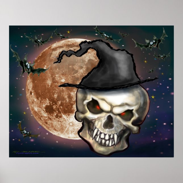 Witchy Skull Poster (Front)