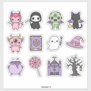 Witchy Spells And Ghouls Sticker Sheet