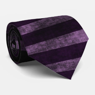 Witchy Stripes in Purple and Black Neck Tie
