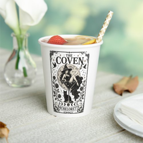 Witchy The Coven Tarot Bachelorette Squad Name Paper Cups