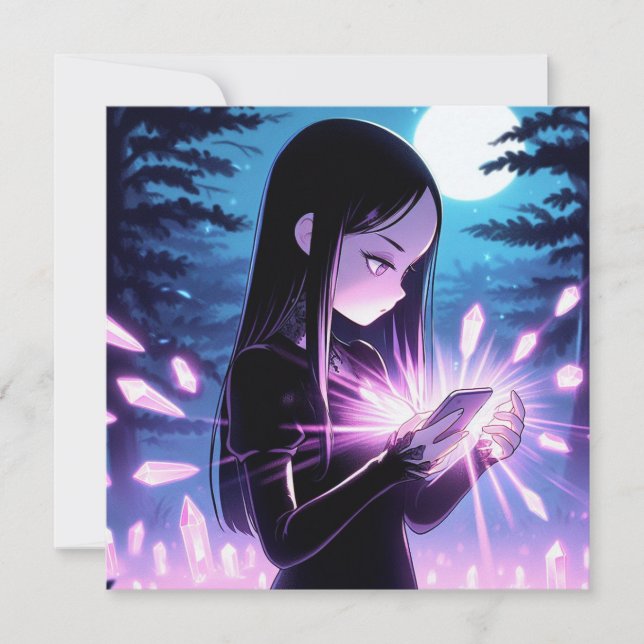 Witchy Themed Birthday Party Invite (Front)