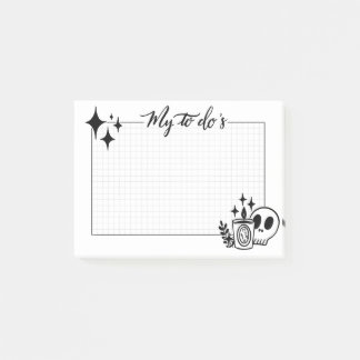Witchy to do list post-it notes