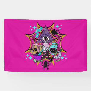 Witchy Vibes and Spiders Banner