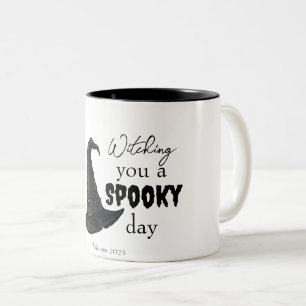 Witchy Vibes - Spooky & Stylish Two-Tone Coffee Mug
