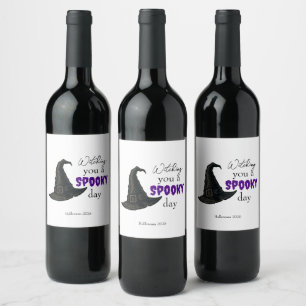 Witchy Vibes - Spooky & Stylish    Wine Label