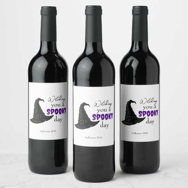 Witchy Vibes - Spooky & Stylish |  Wine Label (Bottles)
