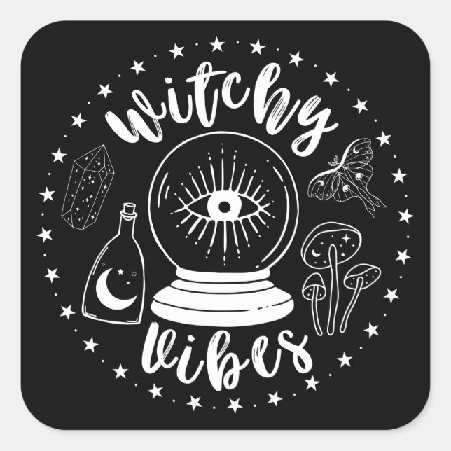 Witchy Vibes Sticker (Front)