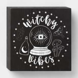Witchy Vibes Wooden Box Sign