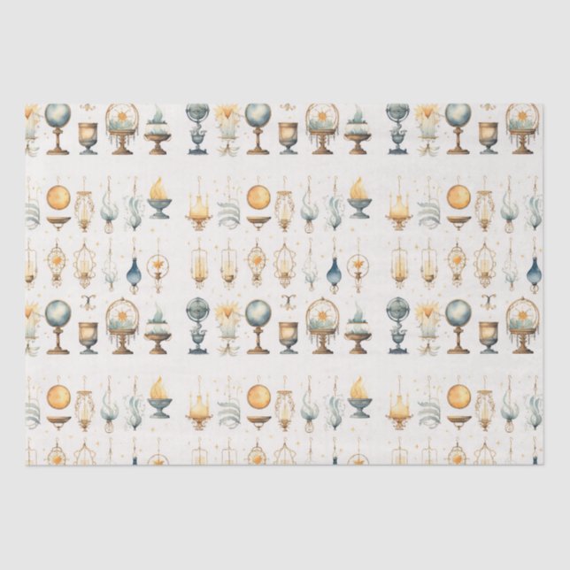 Witchy Vintage Boho Tissue Paper (Front)