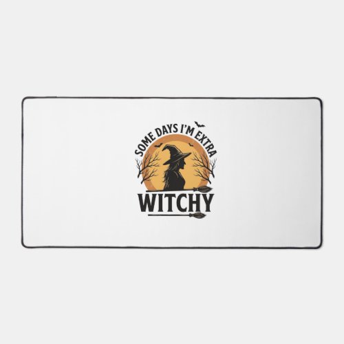 Witchy Vintage Halloween Quote Vector Design_1 Desk Mat