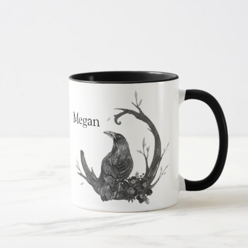 Witchy Wicca Pagan Crow Raven Mug
