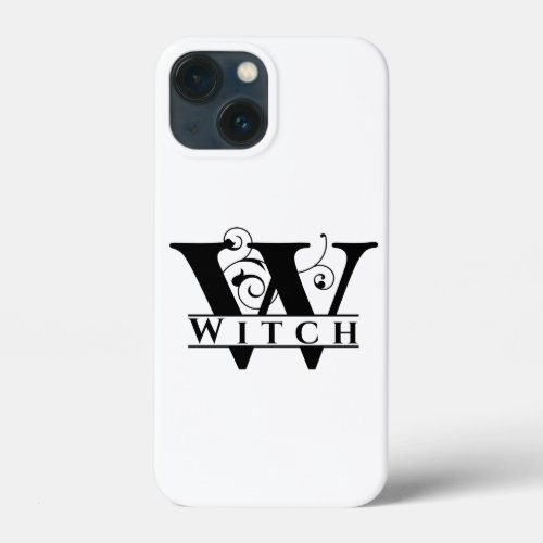 Witchy Witch Monogram Name Design Case_Mate iPhone iPhone 13 Mini Case