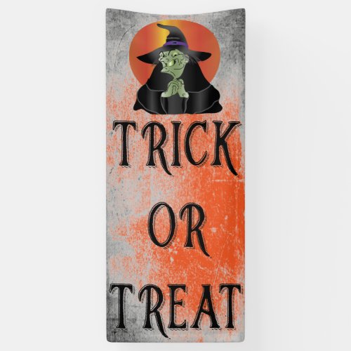 Witchy Witch Trick Or Treat Banner