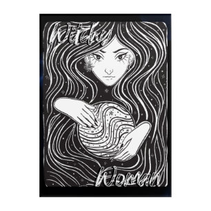 Witchy Woman Artistic Acrylic Print