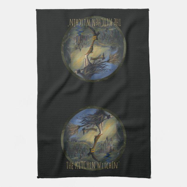 Witchy Woman Kitchen Towel (Vertical)