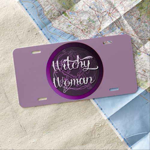 Witchy Woman License Plate