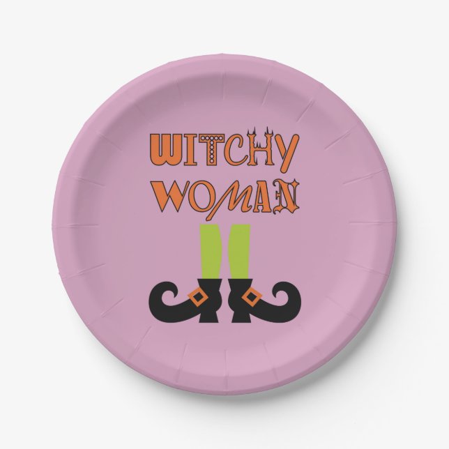 WITCHY WOMAN! PAPER PLATES (Front)