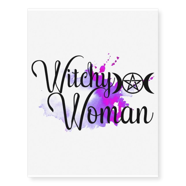 Witchy Woman Temporary Tattoos (Front)
