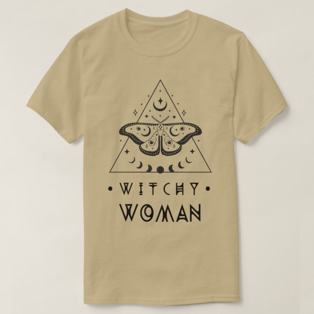 Witchy Woman  Witch, Wiccan, Pagan As above so bel T-Shirt (Design Front)