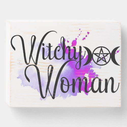 Witchy Woman Wood Box Sign