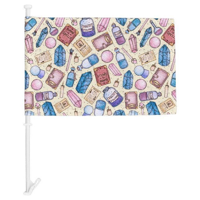 Witchy Wonders Car Flag (Front)