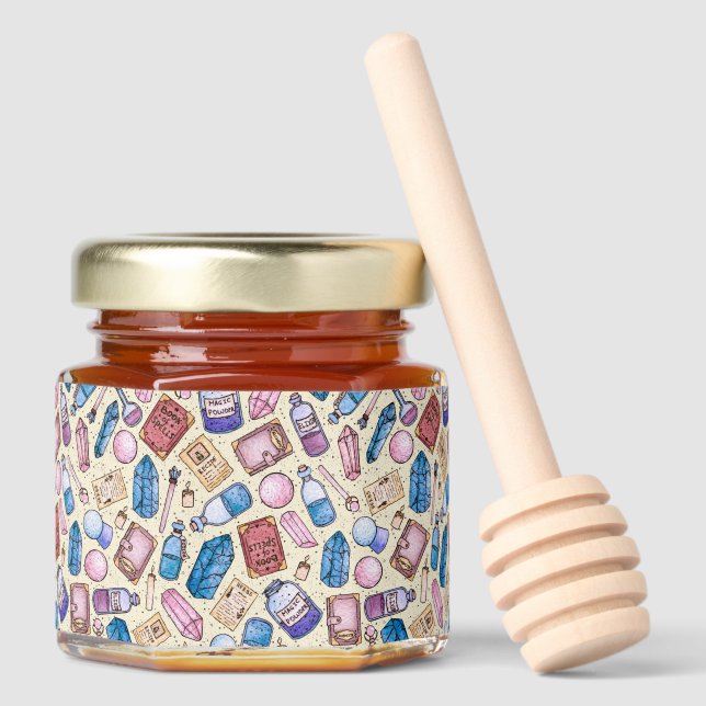 Witchy Wonders Honey Jar Favors (Front)