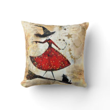 Witchy words pillow