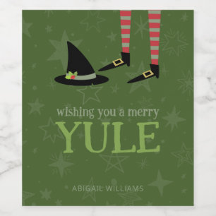 Witchy Yule Food and Beverage Label Set