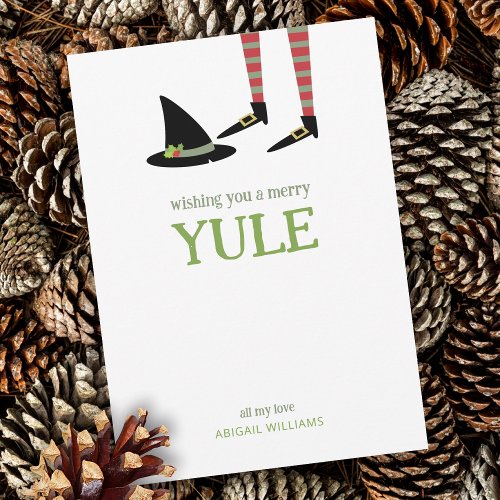 Witchy Yule Holiday Card
