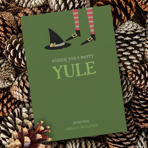 Witchy Yule  Holiday Card