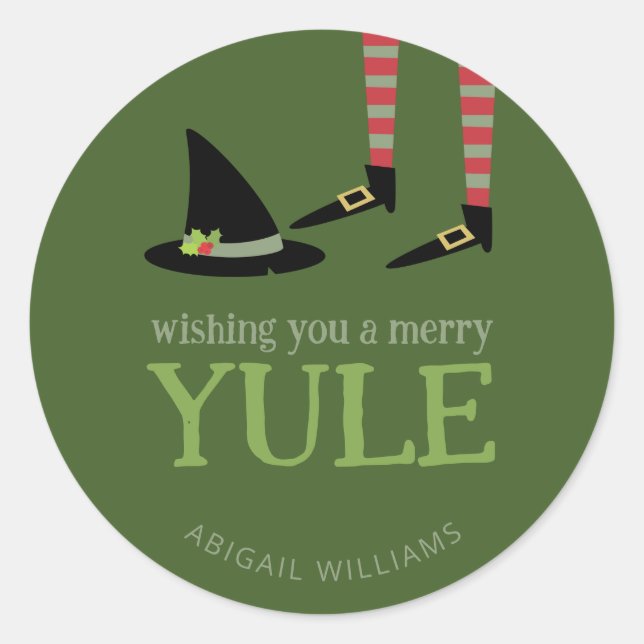 Witchy Yule Sticker (Front)