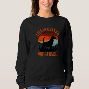 With A Beagle Vintage Country Dog Sweatshirt