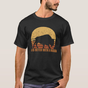With A Bison Buffalo T-Shirt