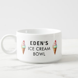 With a Cherry on Top Custom Ice Cream Bowl