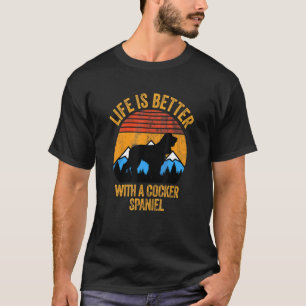 With A Cocker Spaniel Vintage Distressed 1 T-Shirt