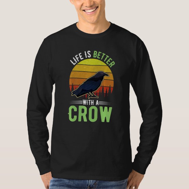 with a Crow Raven T-Shirt (Front)