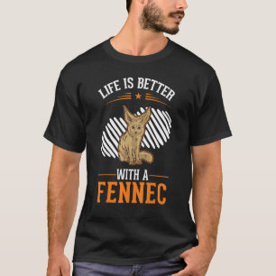 with a Fennec Desert Fox Fennec T-Shirt